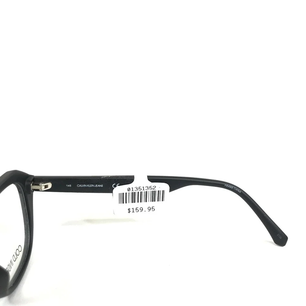 Calvin Klein Eyeglasses Frames CKJ19522 001 Black Square Full Rim 54-19-145